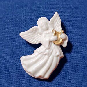 Lenox Angel Brooch Porcelain Jewelry Pin in Original Box